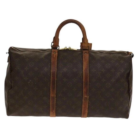 LOUIS VUITTON Monogram Keepall 50 Boston Bag Vintage M41426 LV Auth 137698 - Picture 3 of 15
